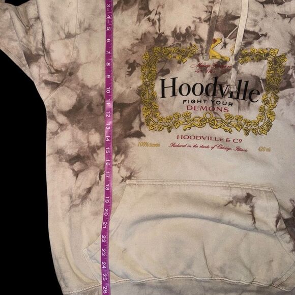 Hoodville Fight Your Demons Graphic Hoodie Size XL - Picture 6 of 7